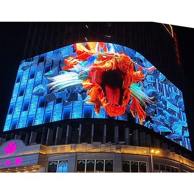 لوحات حائط فيديو كبيرة عالية الدقة P2.5 ، شاشة عرض LED خارجية للإعلان