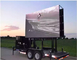 P10 عالية السطوع في الهواء الطلق شاحنة المشي بقيادة لوحة الإعلانات مع نظام تحديد المواقع